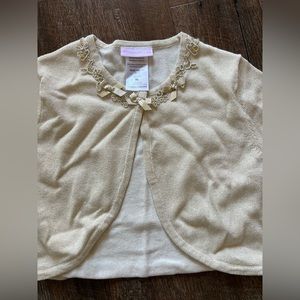 Girls cropped shimmer sweater